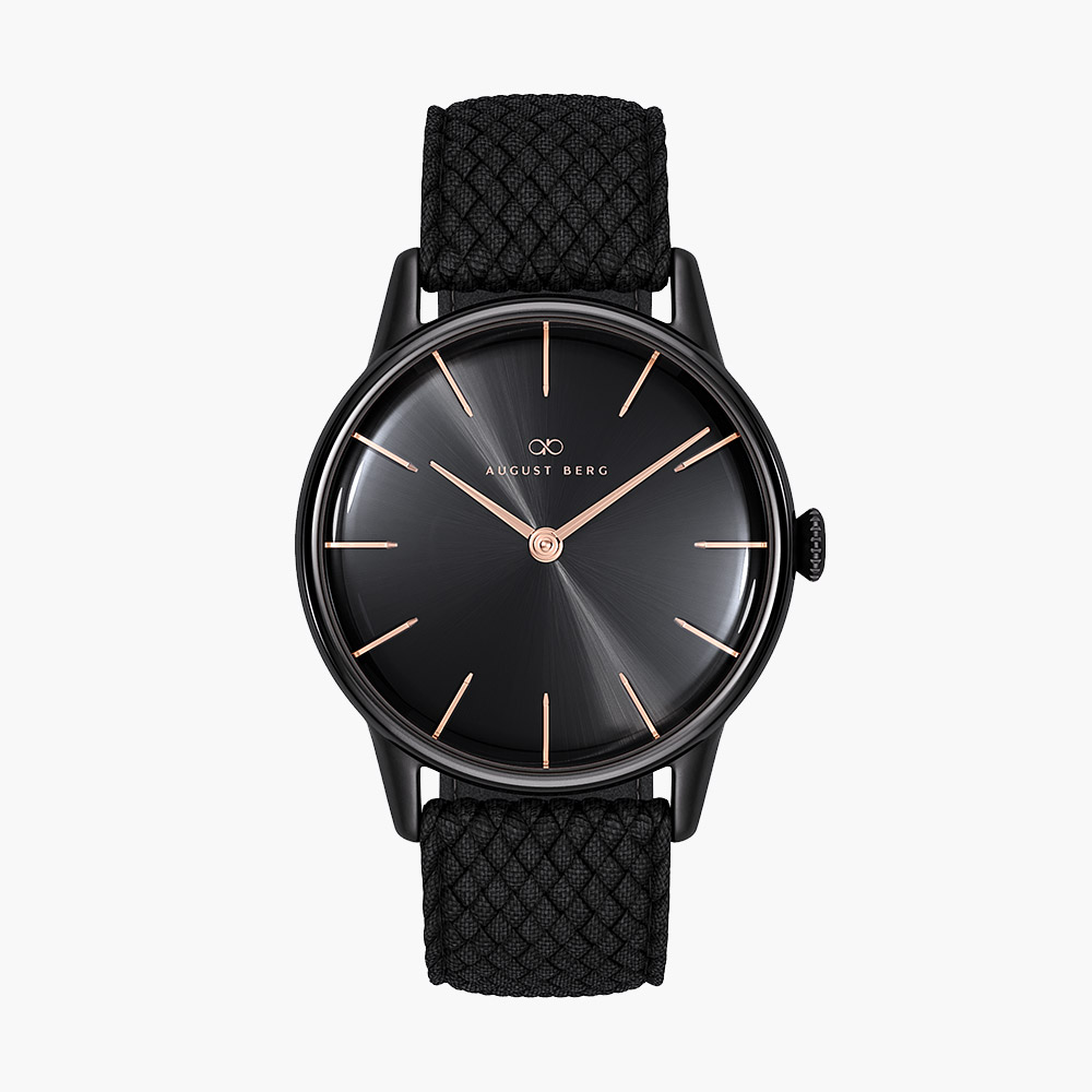 Đồng hồ August Berg 10232F01VBK Serenity Noir Black chính hãng | Ảnh 3D