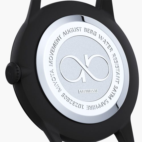 Đồng hồ August Berg 10232F01VBK Serenity Noir Black chính hãng | Ảnh 3D