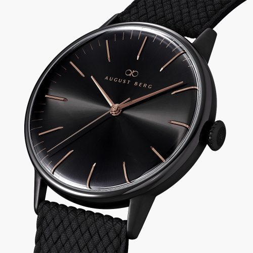 Đồng hồ August Berg 10240F01VBK Serenity Noir Black chính hãng | Ảnh 3D