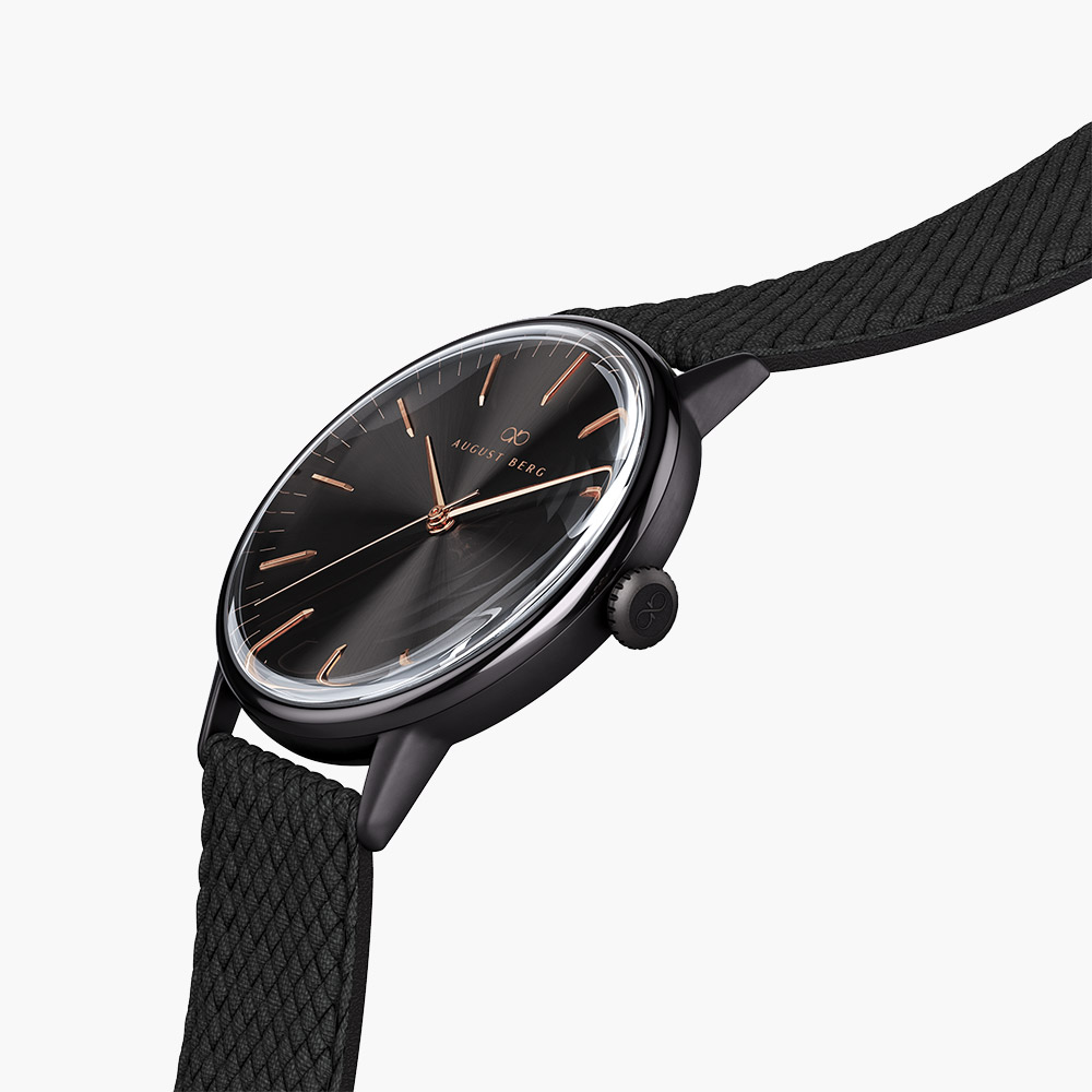 Đồng hồ August Berg 10240F01VBK Serenity Noir Black chính hãng | Ảnh 3D