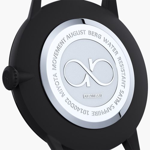 Đồng hồ August Berg 10240F01VBK Serenity Noir Black chính hãng | Ảnh 3D