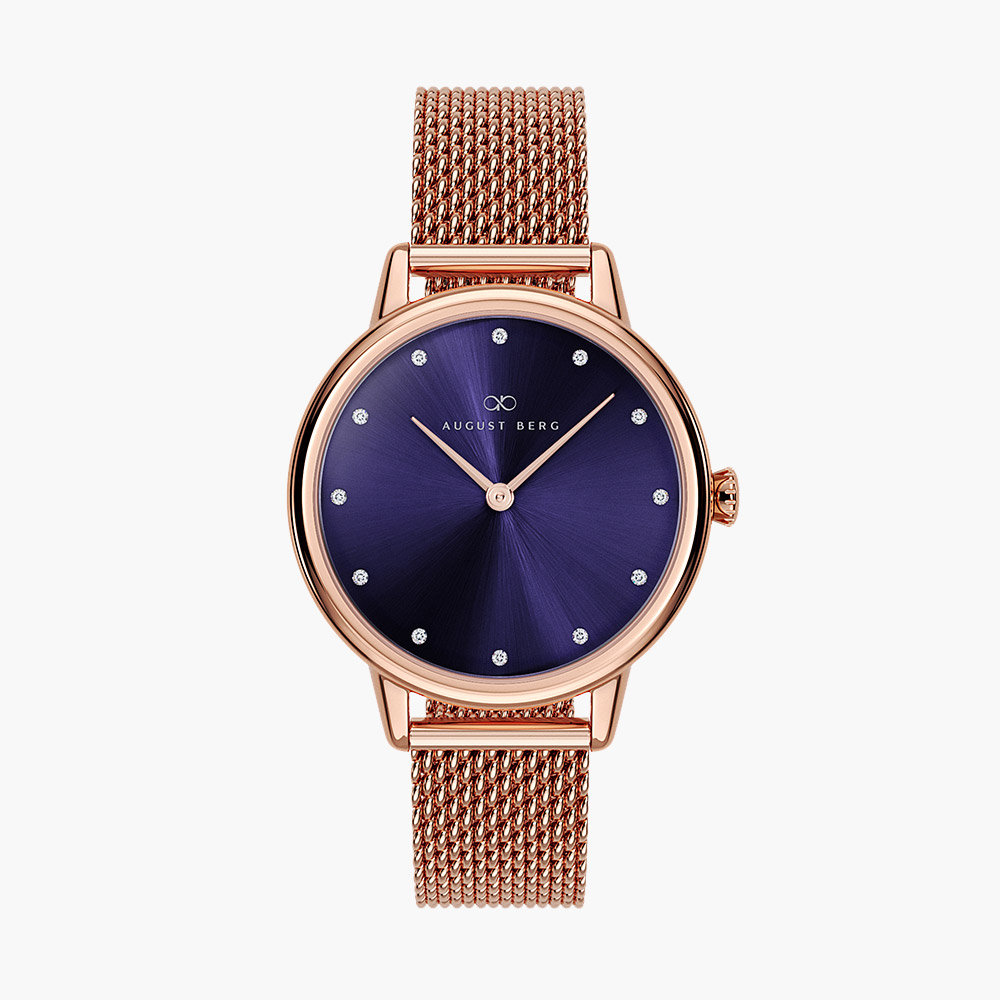 Đồng hồ August Berg 10928A33MRG Serenity Petite Royal Purple chính hãng | Ảnh 3D