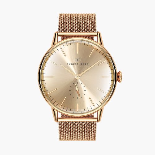 Đồng hồ August Berg 10140D02MGD Serenity Shine Gold chính hãng | Ảnh 3D