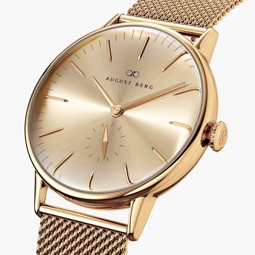 Đồng hồ August Berg 10140D02MGD Serenity Shine Gold chính hãng | Ảnh 3D
