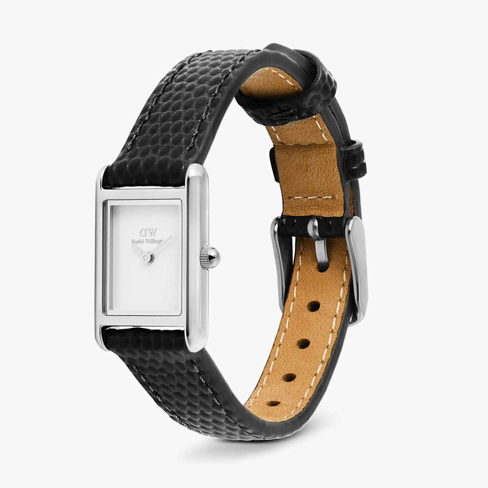 Đồng hồ Daniel Wellington DW00100901 Bound Mini Black Lizard Silver chính hãng