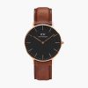 Đồng hồ Daniel Wellington DW00100124 Classic St Mawes Black Rose Gold chính hãng