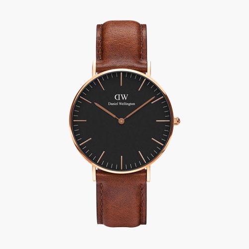 Đồng hồ Daniel Wellington DW00100124 Classic St Mawes Black Rose Gold chính hãng