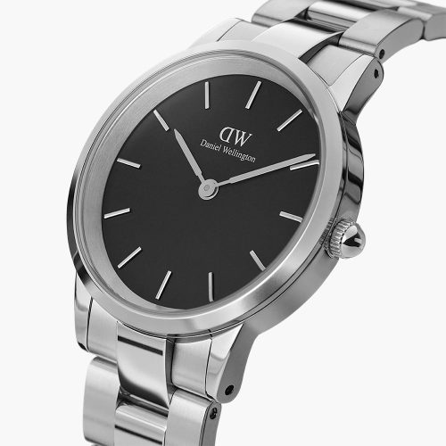Đồng hồ Daniel Wellington DW00100208 Iconic Link Black Silver chính hãng