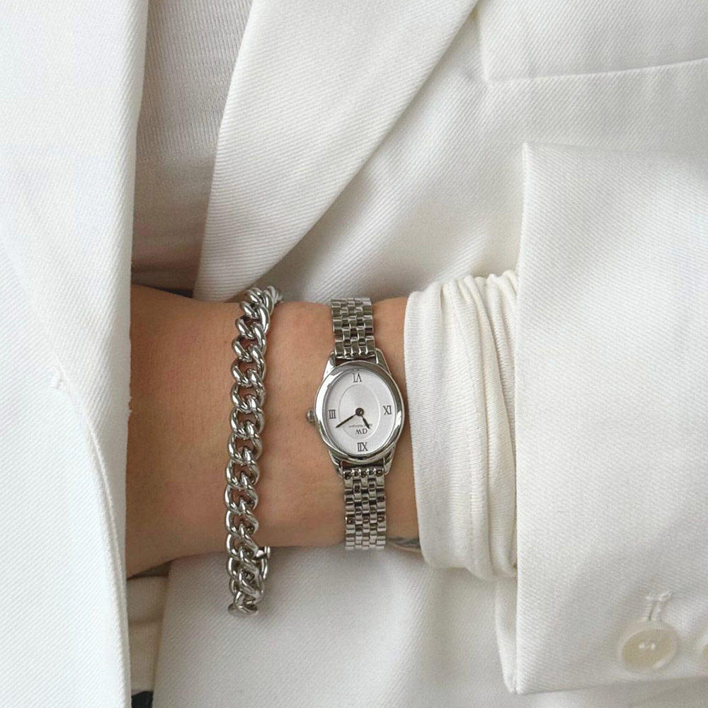 Mẫu đeo Đồng hồ Daniel Wellington DW00100808 Ophelia Mini Silver