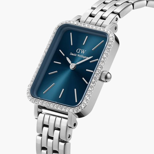 Đồng hồ Daniel Wellington DW00100670 Quadro Lumine Bezel 5-Link Arctic Silver chính hãng