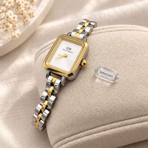Chi tiết Daniel Wellington DW00100925 Quadro Mini Arch Two Tone Gold