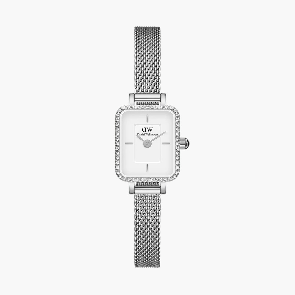 Đồng hồ Daniel Wellington DW00100732 Quadro Mini Lumine Bezel Silver chính hãng