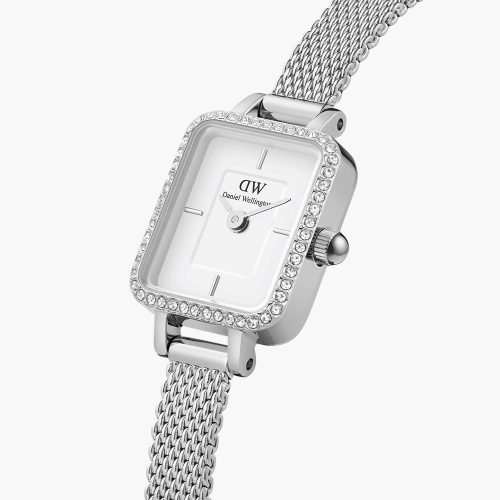 Đồng hồ Daniel Wellington DW00100732 Quadro Mini Lumine Bezel Silver chính hãng