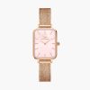 Mẫu đeo Đồng hồ Daniel Wellington DW00100510 Quadro Pressed Melrose Pink MoP