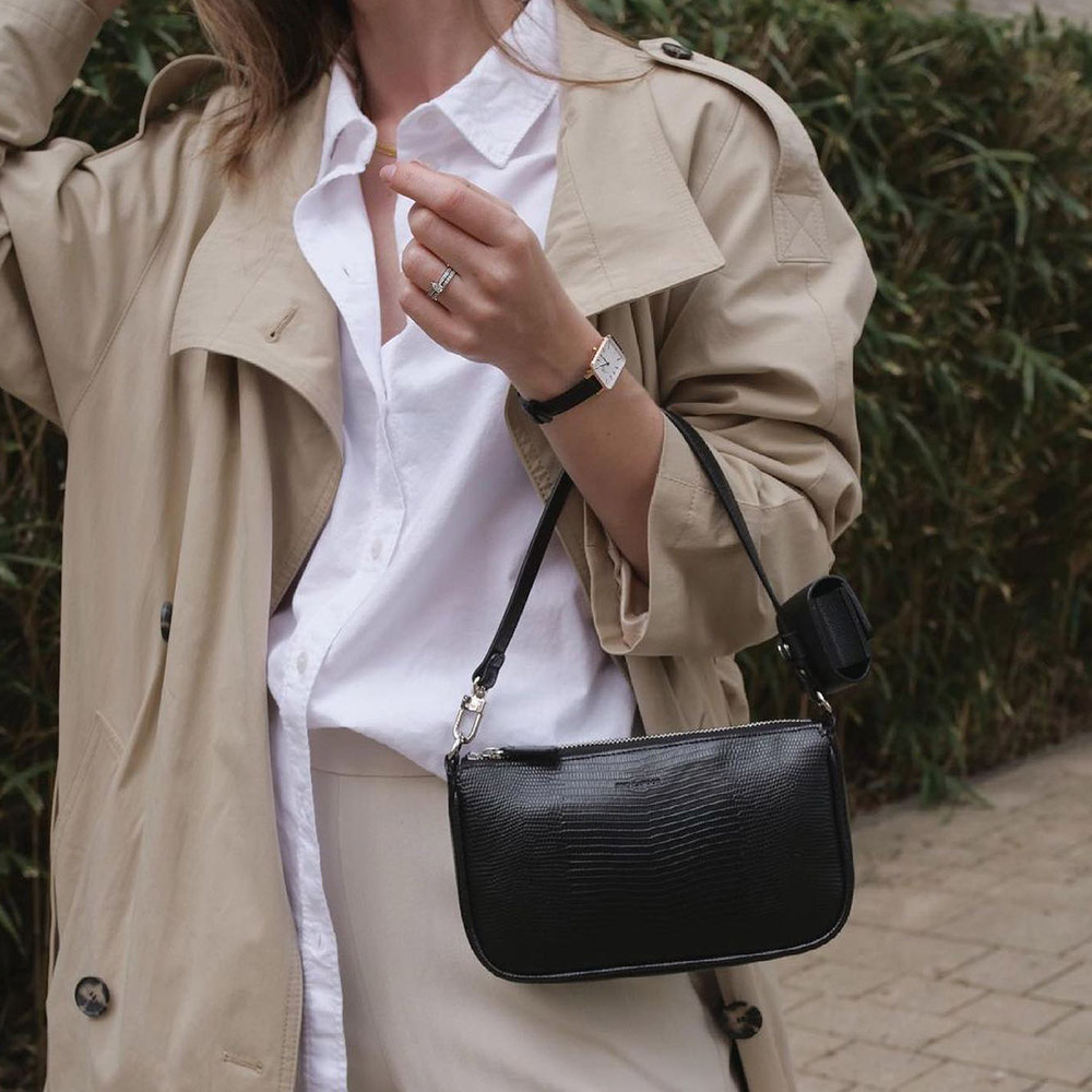 Mẫu đeo Đồng hồ Daniel Wellington DW00100434 Quadro Pressed Sheffield