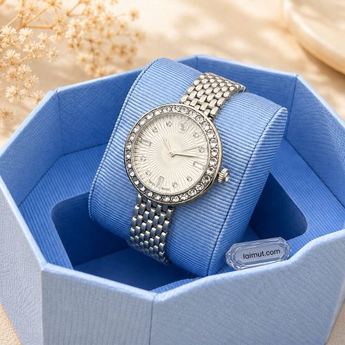 Swarovski 5673022 góc nghiêng tông bạc