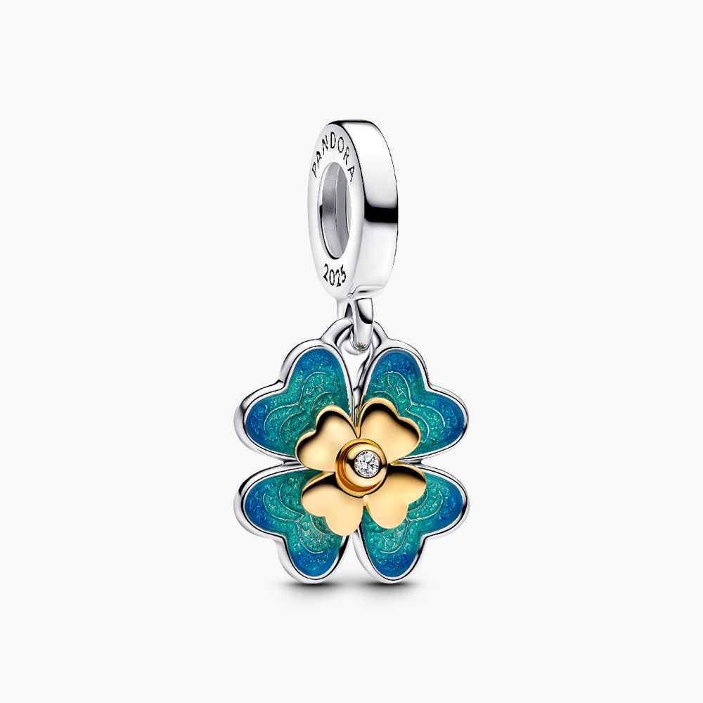 Charm Pandora 763624C01 Four Leaf Clover Lab-Grown Diamond chính hãng