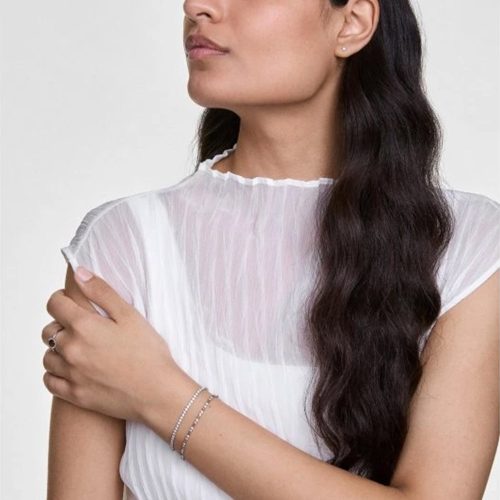 Mẫu đeo Lắc tay Daniel Wellington DW00401114 Classic Tennis Silver