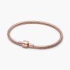 Vòng charm Pandora 584891C00 Barrel Clasp Snake Chain Bracelet | Laimut | Ảnh 3D