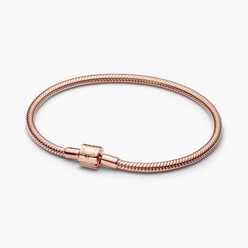 Vòng charm Pandora 584891C00 Barrel Clasp Snake Chain Bracelet | Laimut | Ảnh 3D