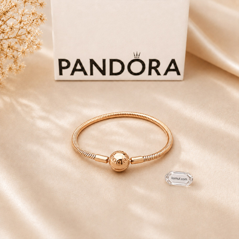 Vòng charm Pandora 580728 Moments Snake Chain Bracelet | Laimut | Ảnh chụp thực tế