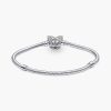 Vòng tay Pandora 590782C01 Butterfly Clasp Snake Chain Bracelet chính hãng