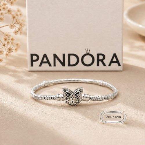 Khóa bướm Vòng tay Pandora 590782C01 chụp thật