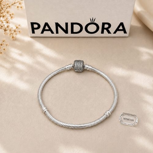 Vòng tay Pandora 590723CZ chụp thật toàn bộ