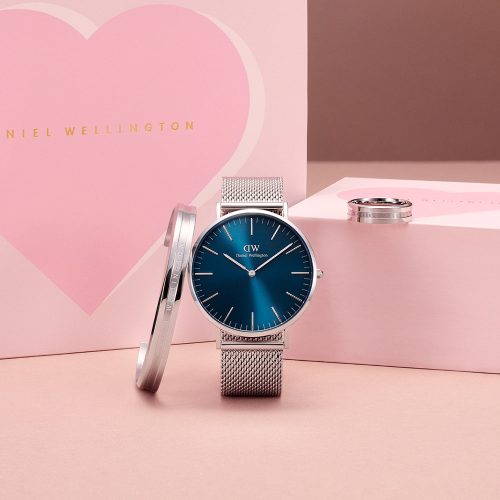 Đồng hồ Daniel Wellington DW00100628 Classic Mesh Arctic Silver 40mm