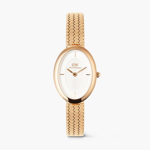 Đồng hồ Daniel Wellington DW00100883 Juliette Braided Mesh White Sunray Rose Gold 20x26mm