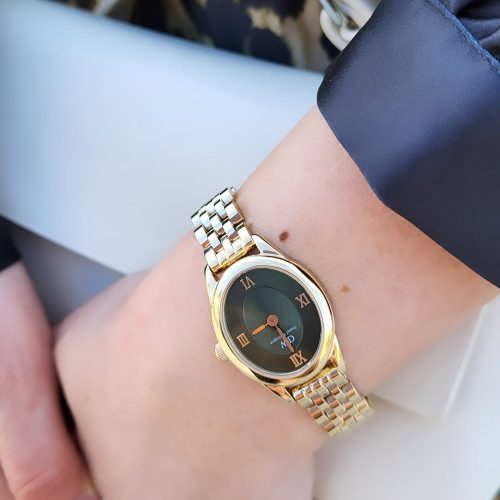 Chi tiết Daniel Wellington DW00100804 Ophelia Mini Emerald Gold