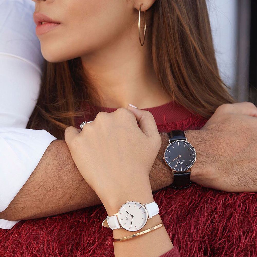 Đồng hồ Daniel Wellington DW00100189 Petite Bondi Rose Gold mẫu đeo