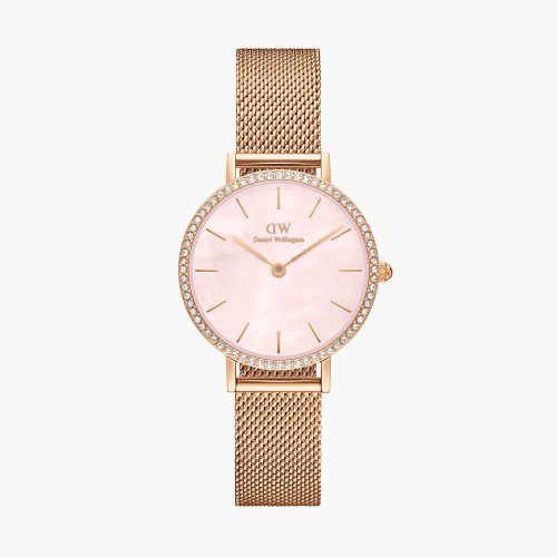 Đồng hồ Daniel Wellington DW00100663 Petite Lumine Bezel Melrose Pink MOP 28mm