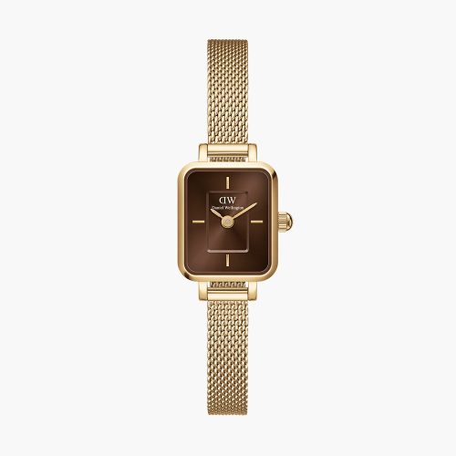 Đồng hồ Daniel Wellington DW00100654 Quadro Mini Evergold Amber 15.4x18.2mm
