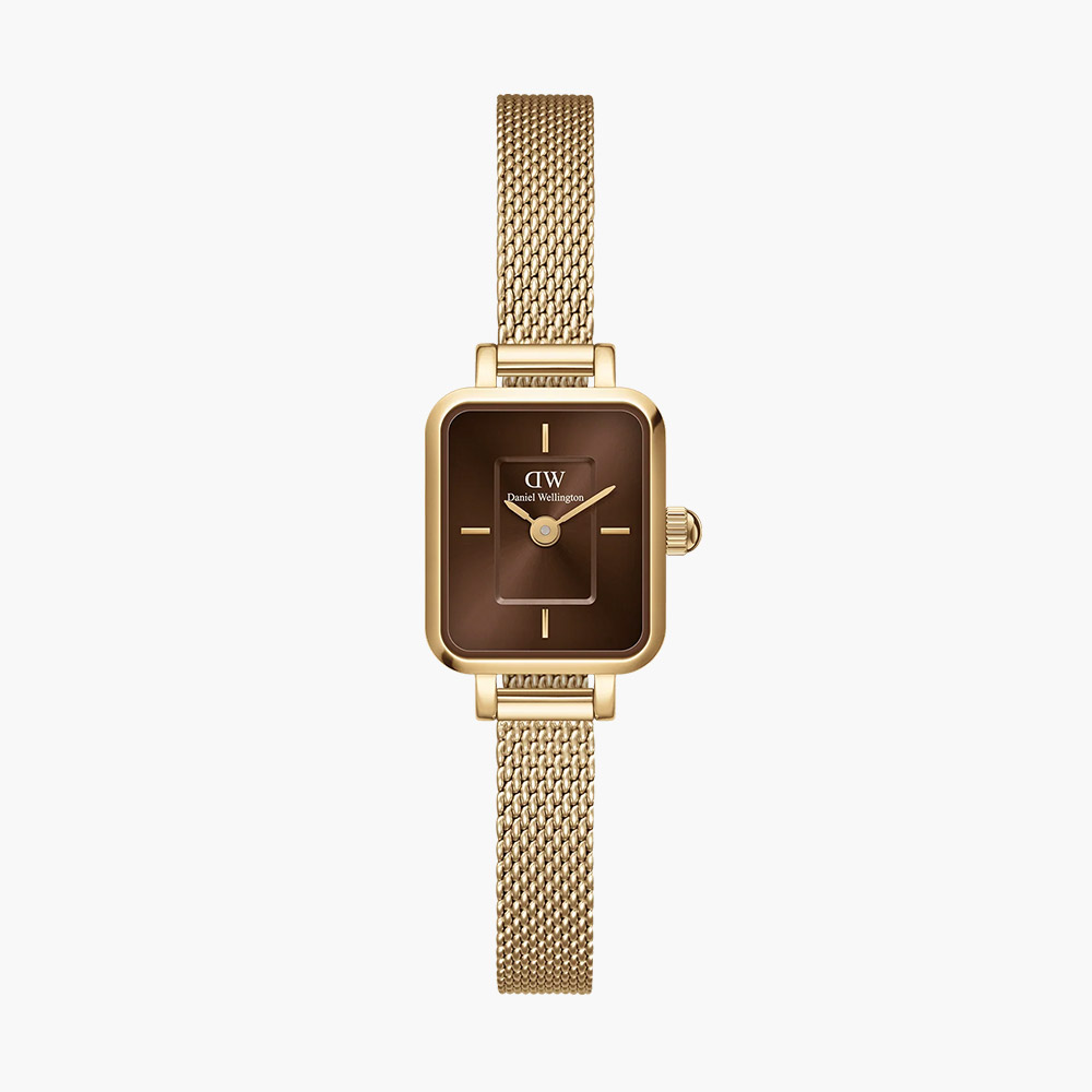 Đồng hồ Daniel Wellington DW00100654 Quadro Mini Evergold Amber 15.4x18.2mm