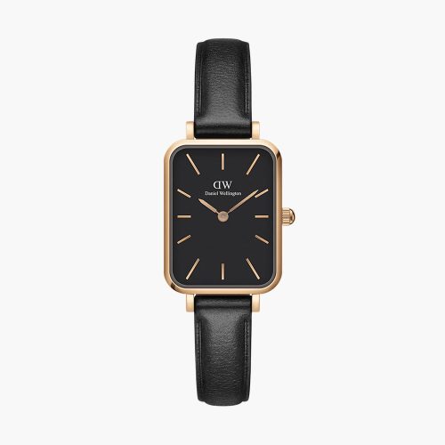 Đồng hồ Daniel Wellington DW00100435 Quadro Pressed Sheffield Black Rose Gold 20x26mm