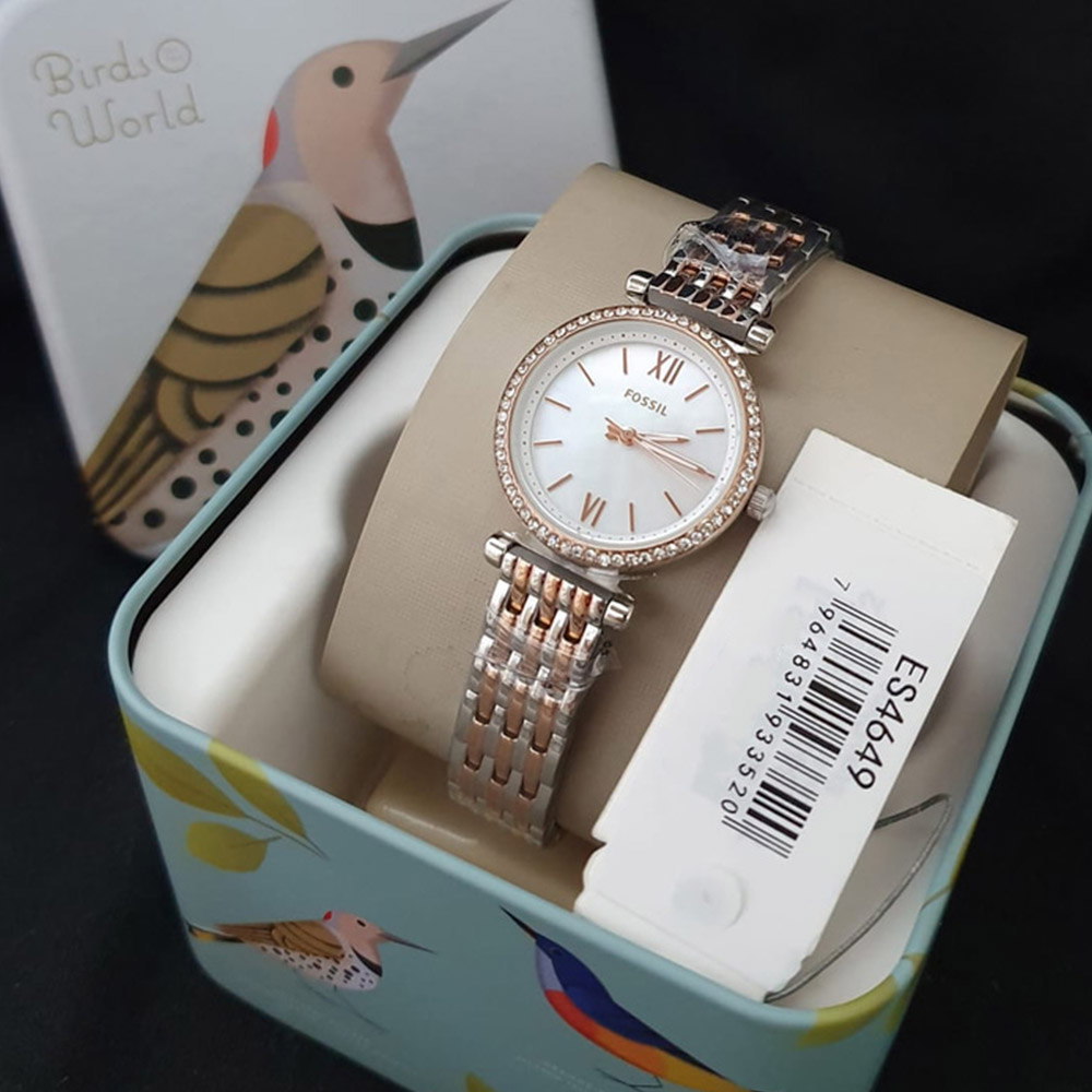 Ảnh thực tế Fossil ES4649 Carlie Mini 28mm tại Laimut