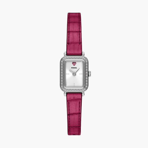 Đồng hồ Fossil ES5466 Raquel Mini 18mm dây da hồng