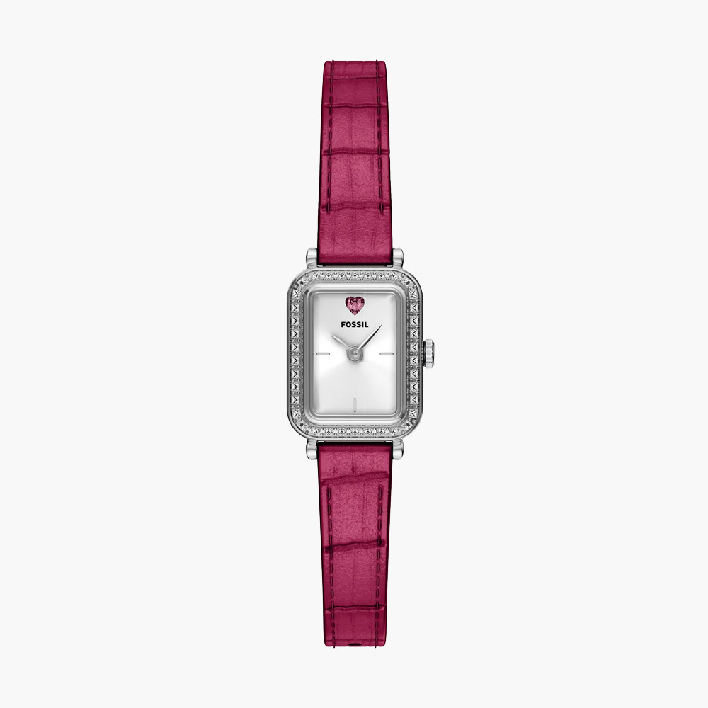 Đồng hồ Fossil ES5466 Raquel Mini 18mm dây da hồng