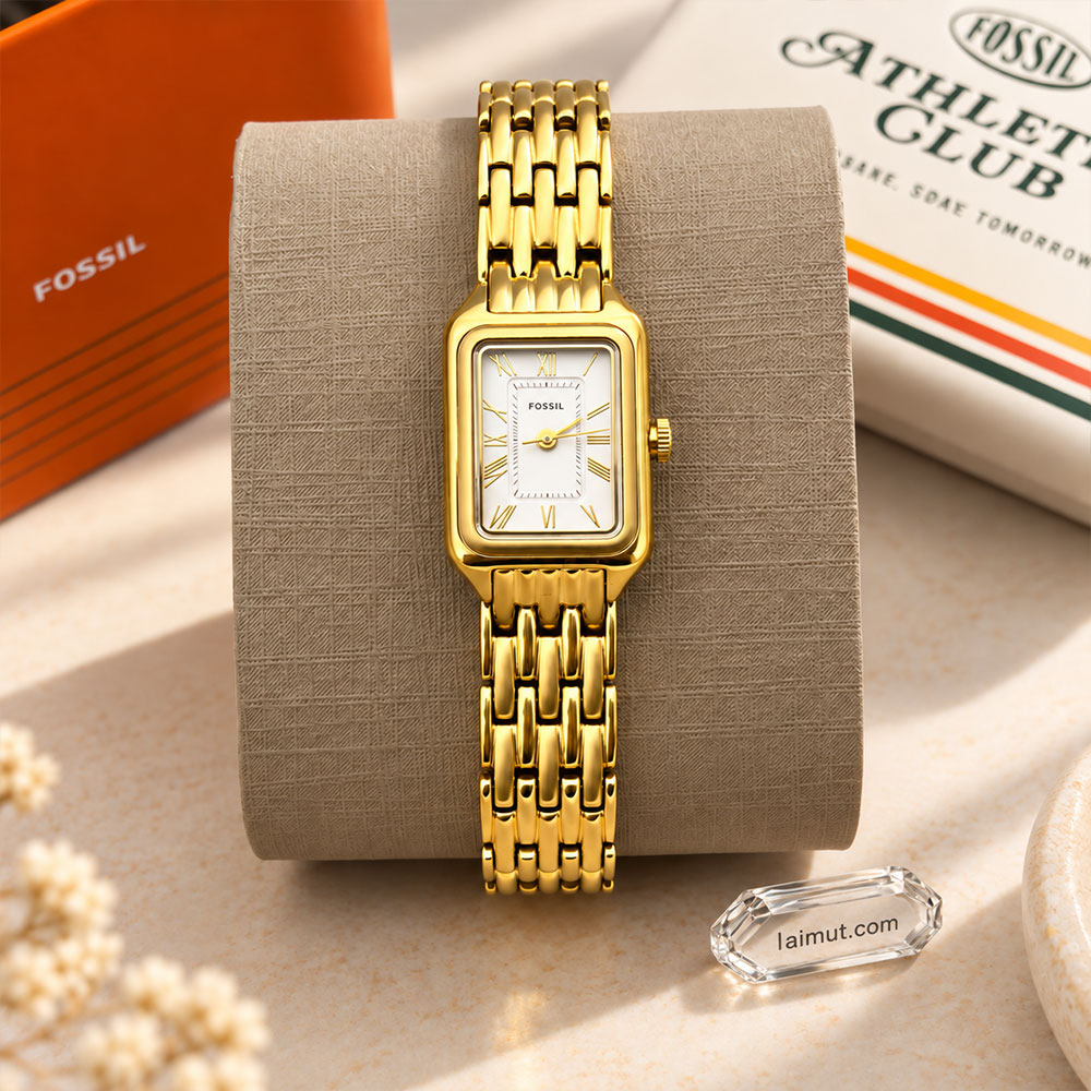 Cận cảnh Fossil ES5467 Raquel Mini mặt trắng satin