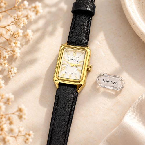 Cận cảnh Fossil ES5470 Raquel Mini mặt trắng satin