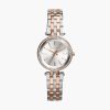 Đồng hồ Michael Kors MK3298 Petite Darci Silver and Rose Gold-Tone 26mm