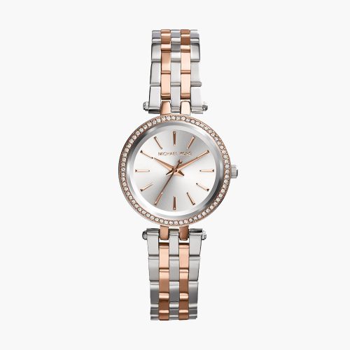 Đồng hồ Michael Kors MK3298 Petite Darci Silver and Rose Gold-Tone 26mm