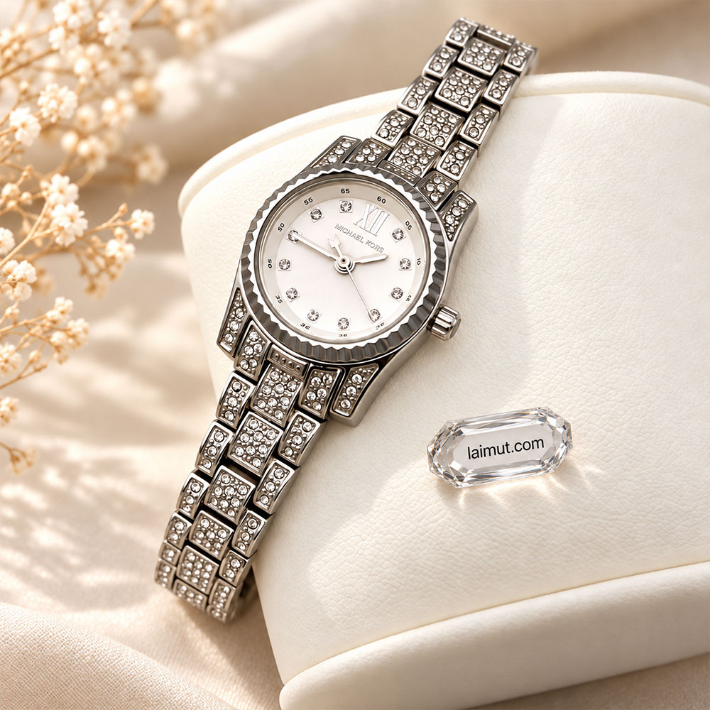 Chi tiết Michael Kors MK4864 Mini Lexington Pavé Silver-Tone