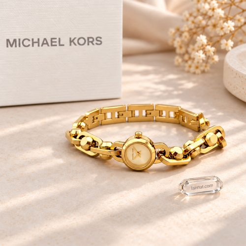 Ảnh thực tế Michael Kors MK4871 Mini Astor Link tại Laimut