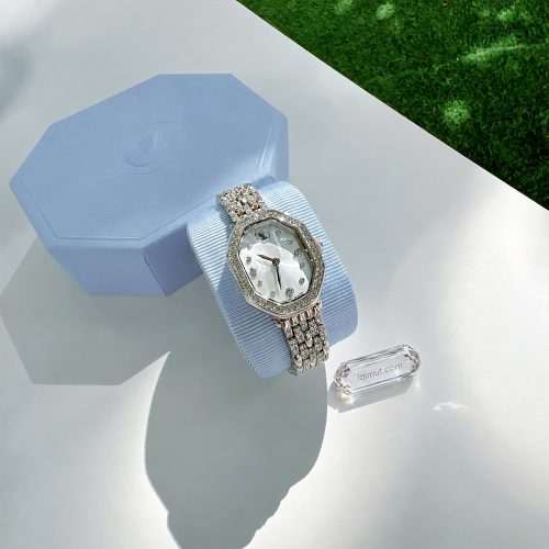 Cận cảnh Swarovski 5698690 Dextera Octagon đính pha lê