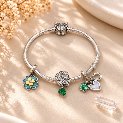 Ảnh thực tế bộ vòng charm Pandora Khởi đầu may mắn tại Laimut