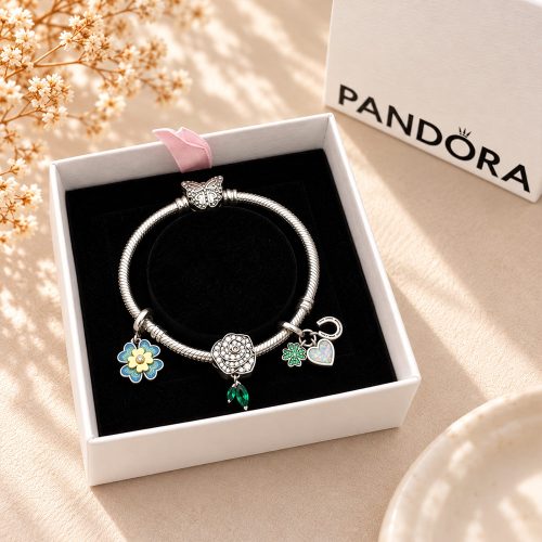 Bộ vòng charm Pandora Khởi đầu may mắn fullbox