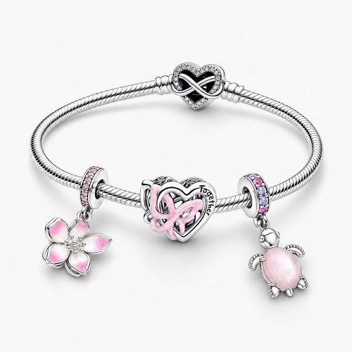 Bộ vòng charm Pandora Tình yêu nở hoa