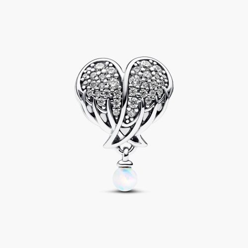 Charm Pandora Sparkling Angel Wings & Heart 792980C01